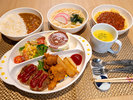 幼児向け ご夕食 主食は3種(カレーライス・うどん・スペゲティ)のうち1つお選びいただけます。