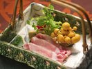 ■けんとん 豚しゃぶ■岐阜きってのブランド豚。良質の脂身は甘味旨味申し分ない逸品です