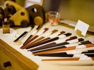 地元の木工工房の作品を展示・販売。