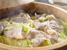 朝食ライブキッチン:上州麦豚とキャベツのしゃぶしゃぶ