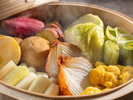 朝食:群馬県産野菜のせいろ蒸し