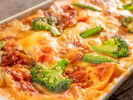 夕食:春メニュー 春の彩り野菜とラザニア風ミートグラタン