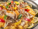 夕食:夏メニュー 山の恵み 赤城鶏と檸檬のパエリア