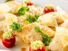 夕食:秋メニュー ピーチシャークのムニエルシトロンソース仕立て