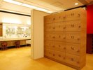 女性大浴場 脱衣所鍵付きロッカー完備