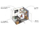 ロフトベッドルーム/ 21平米・ベッド110cmx200cm+ロフトベッド90cmx200cm・禁煙