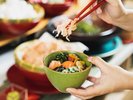 【ぬちぐすい王朝ビュッフェ】和「玉子」TKG、和「だし」の丼ぶりやお茶漬けで。