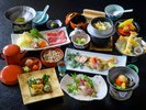山陰自慢の厳選食材「のどぐろ」「しまね和牛」「鮑」を贅沢にご堪能いただけるグレードアップ会席「八雲」