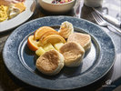 【ご朝食】ゆるふわパンケーキはオーダーをいただいてから焼き上げます。
