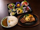 凛心弁当+ダムカレー+ステーキ付