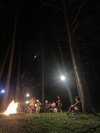 夏のキャンプファイヤー