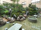 【庭園】中庭では親子象が仲良く水遊び♪