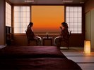 【別亭 夕凪】沈む夕日を客室から望む
