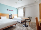 2026年3月リニューアル【ツインスタンダード】123cm幅のベッドを設置◆ふたりでもゆったり