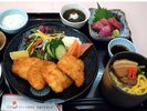 近海魚のフライと久米島そば