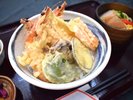 車海老の天丼と久米島そば