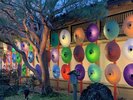 由志園のイルミネーション。テーマに沿った演出は人々の心を惹きつけます。