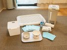 ペット同伴の場合には、お部屋にワンちゃん用のアメニティー類が完備されております。