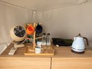 ドーム客室備品 電気ケトル サーキュレーター
