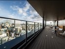【18F_ROOFTOPテラス】地上約78mホテル最上階に位置し、四季の風を感じるルーフトップ。