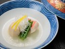 2026秋「松」下田産金目鯛をレモンとローズマリーの香りとともに炊き上げました。
