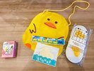 お子様用のスリッパ・歯ブラシ・ボディスポンジ・無添加せっけんをお渡しします!