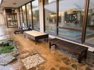 ■温泉ベンチで一息、身体を休めながらリフレッシュ