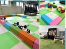 【Kids Park】キッズパークOPEN!トランポリン/ライド系遊具/ボルダリング/漫画・雑誌/巨大積み木