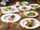 季節に合わせたフルコース(過去画像の一例)オリジナリティーある手作りのお料理をお楽しみくださいませ。