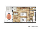 Villa A デラックスルーム 間取り図