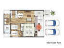 Villa B スイートルーム 間取り図