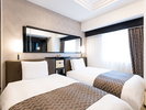 ■デラックスツインルーム(広さ22u/ベッド幅120p×2)/バリアフリー対応