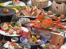 【蟹&肉三昧会席】献立一例