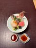 国産牛のひつまぶし御膳 刺身一例