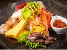 【別注料理】当館特製!皿盛り海鮮丼
