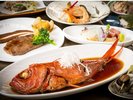 【スタンダード】金目鯛の姿煮がメインの会席料理(一例)