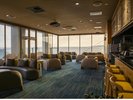 【ラウンジ】オーシャンビューと恵比寿島の絶景を愉しめます。