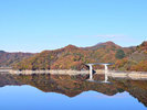 迫力のロックフィル!絶景の摺上川ダム。