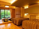 【寛ぎの和洋室】心地よい眠りを叶えるベッド付き和洋の客室