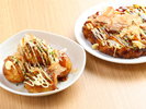 【朝食】大阪名物 たこ焼き・お好み焼き