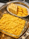 卵料理の三種盛り合わせ スクランブルエッグ、ミニオムレツ、厚焼き玉子