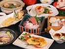 鮑と伊勢海老プラン献立一例