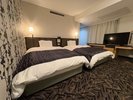 【デラックスツイン】ダブルベッドが2台の広いお部屋(トリプルの場合はエキストラベッドが入ります)