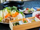 【 すき焼き会席 】前菜小鉢・野菜