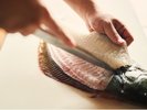 鮮度抜群の地元の魚を提供