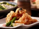 【ふく唐揚げ】中はふっくら、表面はカリッと揚げたサクサクの食感。