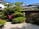 【庭園】1階客室から望める日本庭園。古き良き時代の香が漂う。