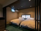 寝室 セミダブルベッド2台(藍-Ai-)