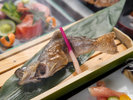 *【ご夕食一例】岩魚の化粧焼き。素材本来の風味を活かした山の幸をお楽しみください