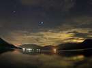青木湖から望む星空